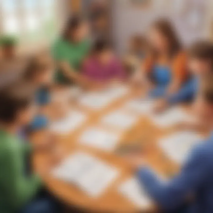 Group activities promoting collaborative learning