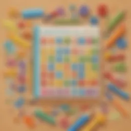 Colorful educational tools for number recognition