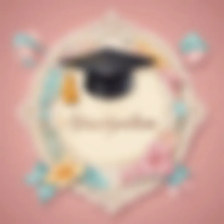 Elegant Graduation Banner in Pastel Colors