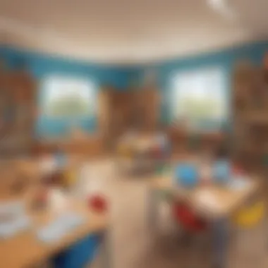 Immersive Learning Environment for Children Elementary School Classroom Setting with Educational Tools