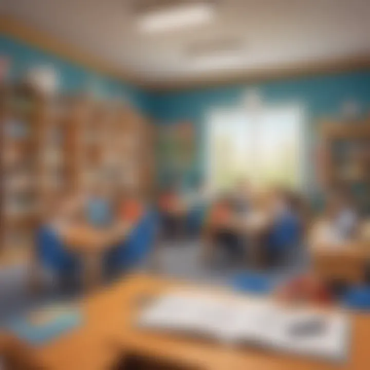 Elementary School Classroom Illustration