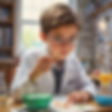 Exploring the Wonders of Science Young student participating in a science experiment