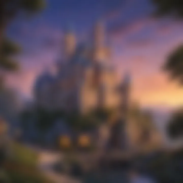 Enchanted Castle in the Twilight