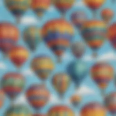 Colorful Hot Air Balloons with Motivational Saying