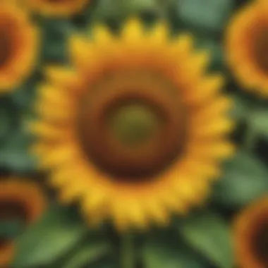 Growth and Resilience Vibrant Sunflower with Inspirational Message