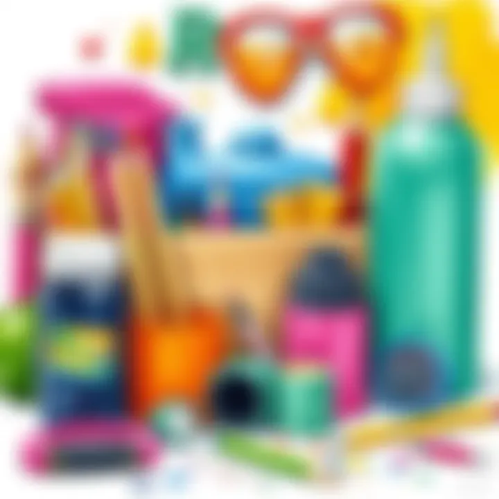 Art supplies promoting creativity and expression