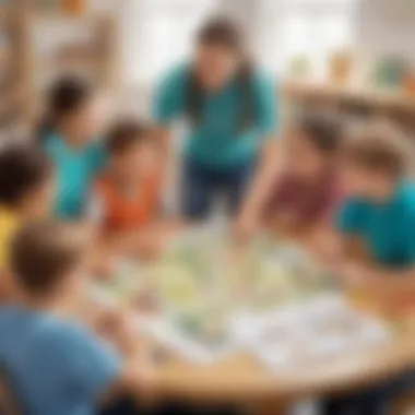 Team-Based Activities: Building Social Skills Kids collaborating in a team-based activity