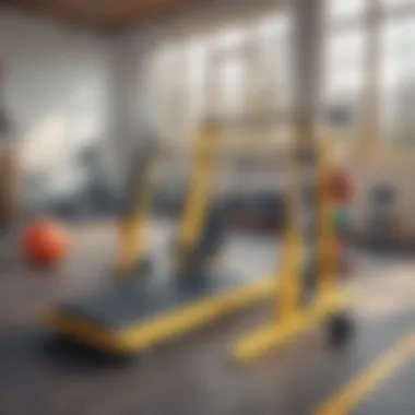 Creative Gym Equipment Creative equipment used for physical activities in the gym