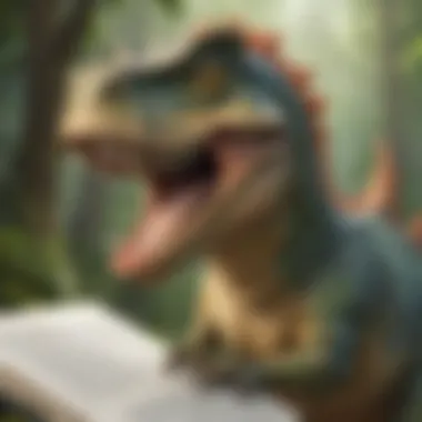 Roaring Dino Humor Funny Dinosaur Joke Illustration