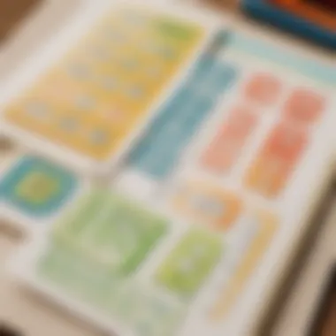 A close-up of math cards used for a fun learning activity.
