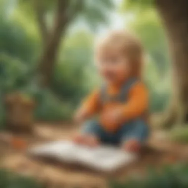 Imaginative Storytelling Adventures for Toddlers Happy toddler engaged in outdoor storytelling session
