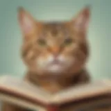 Illustration of a mischievous cat with a puzzled expression