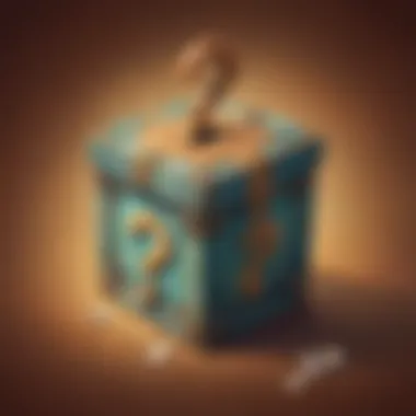 Enigmatic Mystery Box Mystery Box with Question Mark