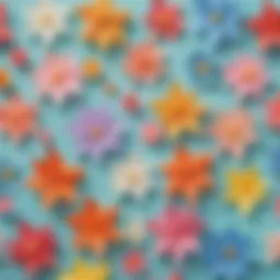 Colorful Origami Spring Flowers