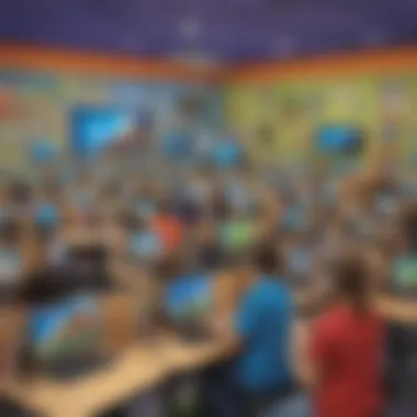 Engaging virtual simulations for elementary school children