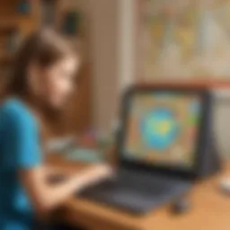 Innovative educational game interface