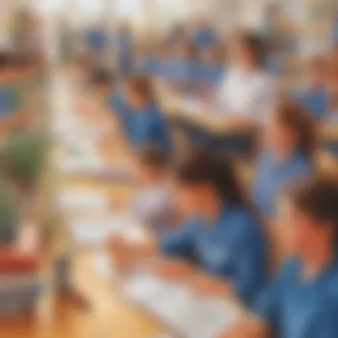 Illustration highlighting educational growth through training