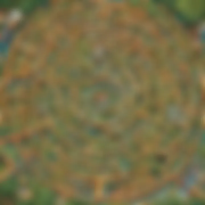 Child exploring a maze