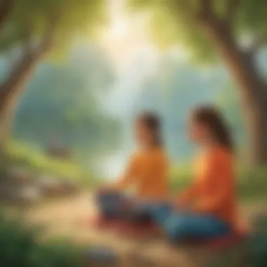 Mindfulness Practices for Emotional Regulation Young learners practicing mindfulness in a peaceful setting