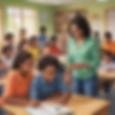 Fostering Inclusive Learning Environments Classroom with diverse students engaged in learning