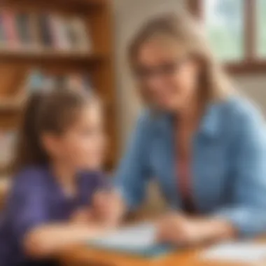 Personalizing Learning Experience Teacher providing individualized support to student