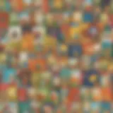Colorful book covers appealing to young readers