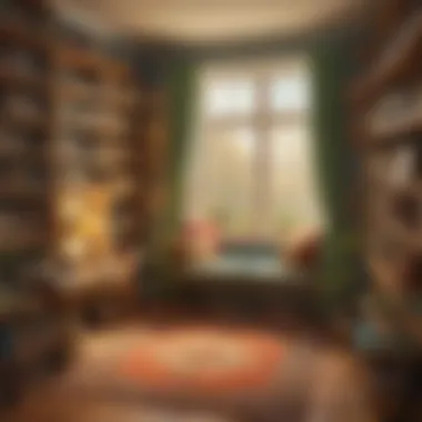 Inviting Reading Nook for Young Readers A cozy reading nook filled with books