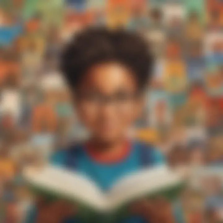 Illustrative representation of diverse book genres
