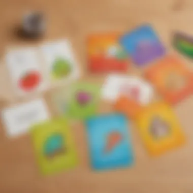 Flashcards for Kindergarten Spelling Words Colorful flashcards featuring essential spelling words for kindergarten.
