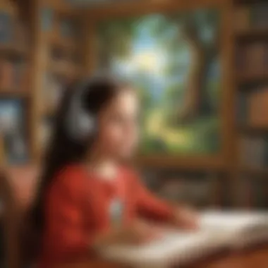 Illustration illustrating the future potential of virtual storybooks in enhancing reading skills