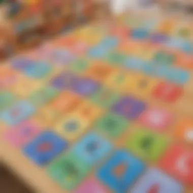 Colorful Alphabet Flashcards Displayed in a Learning Environment