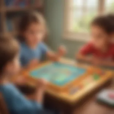 Interactive Digital Math Game Children playing a digital math game