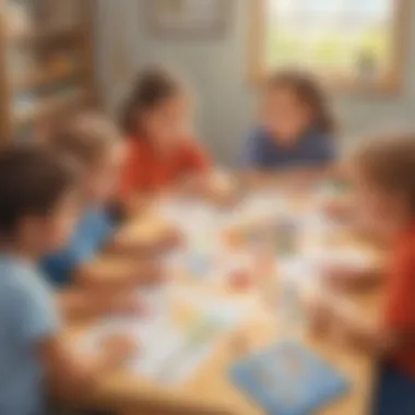 Collaborative Problem-Solving Activities Group of children collaborating in problem-solving