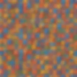 Illustration showing colorful alphabet blocks