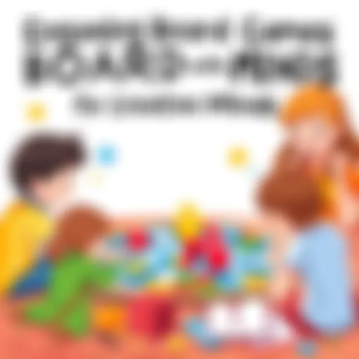 A colorful board game that encourages creativity and fun among kids