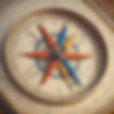 Navigating through Mathematical Knowledge Illustration of a compass guiding through mathematical concepts