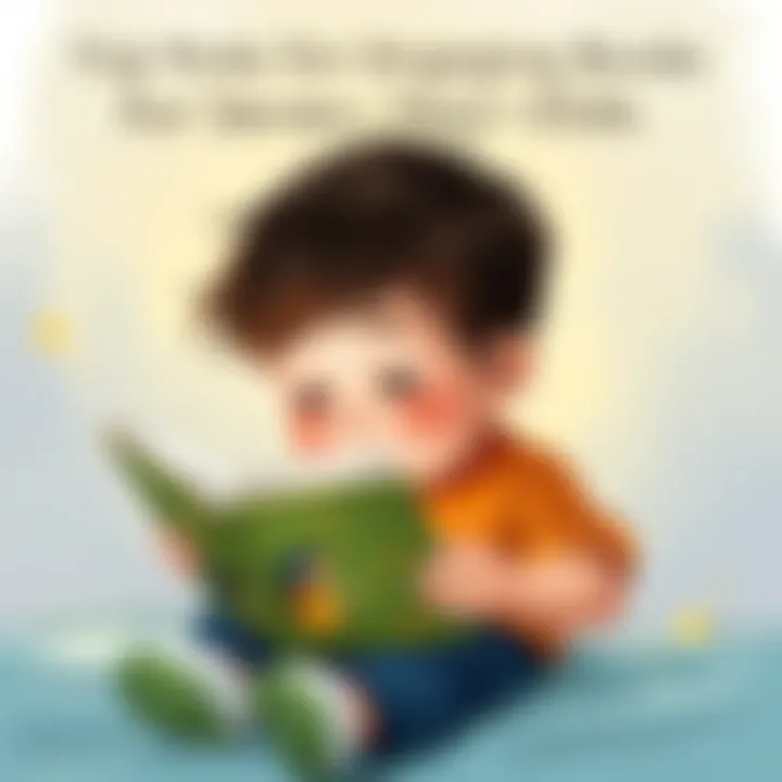 Child Reading Storybook Child engrossed in reading a colorful storybook