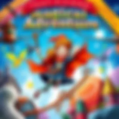 Magical Adventure Book Cover Vibrant book cover featuring a magical adventure