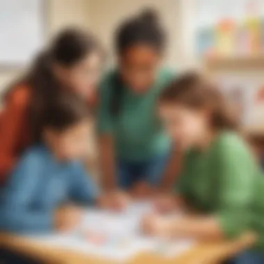Collaborative Math Learning Experience Children Collaborating in Math Activity