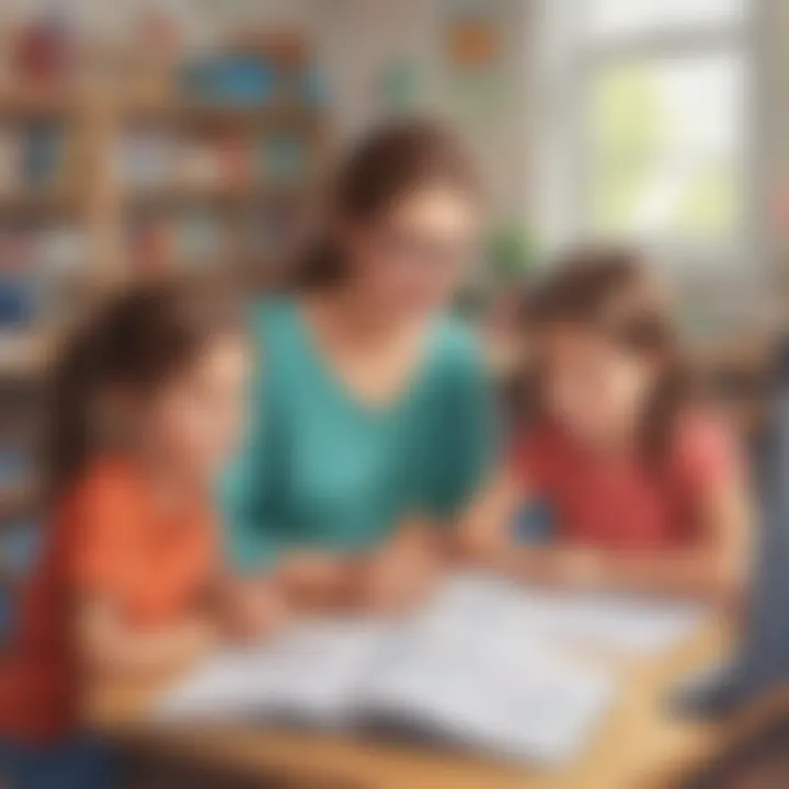 Illustration showcasing personalized math learning experiences