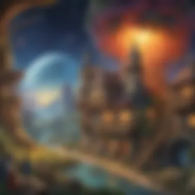 Imaginative Worlds Born from Stories An imaginative scene inspired by a beloved book series