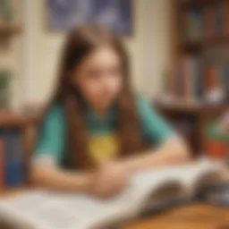 Vibrant illustrations from popular book series for children