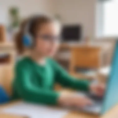 Child Engaged in Online Learning