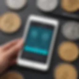 Innovative coin identification app interface