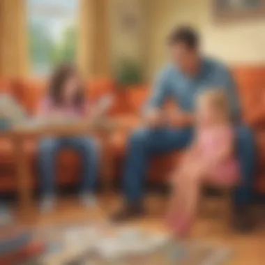 Permissive Parenting Style Illustration showcasing permissive parenting style