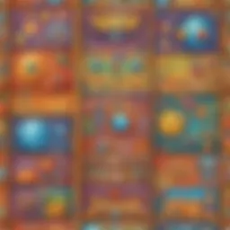 Colorful educational game interface for 6-year-olds