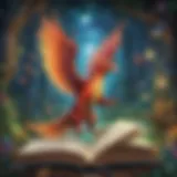 Vibrant Book Cover with Magical Creatures