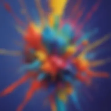 Vibrant Abstract Paint Splatter Creation Abstract Paint Splatter Creation