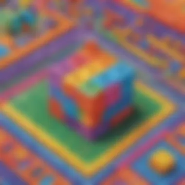 Vivid Math Game Experience Colorful Math Game Illustration