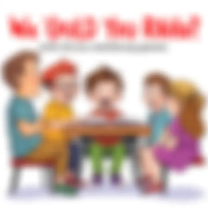 Children excitedly discussing their choices in a game.